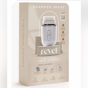 Sharper Image Revel Sonic 3-In-1 Facial Cleansing Brush